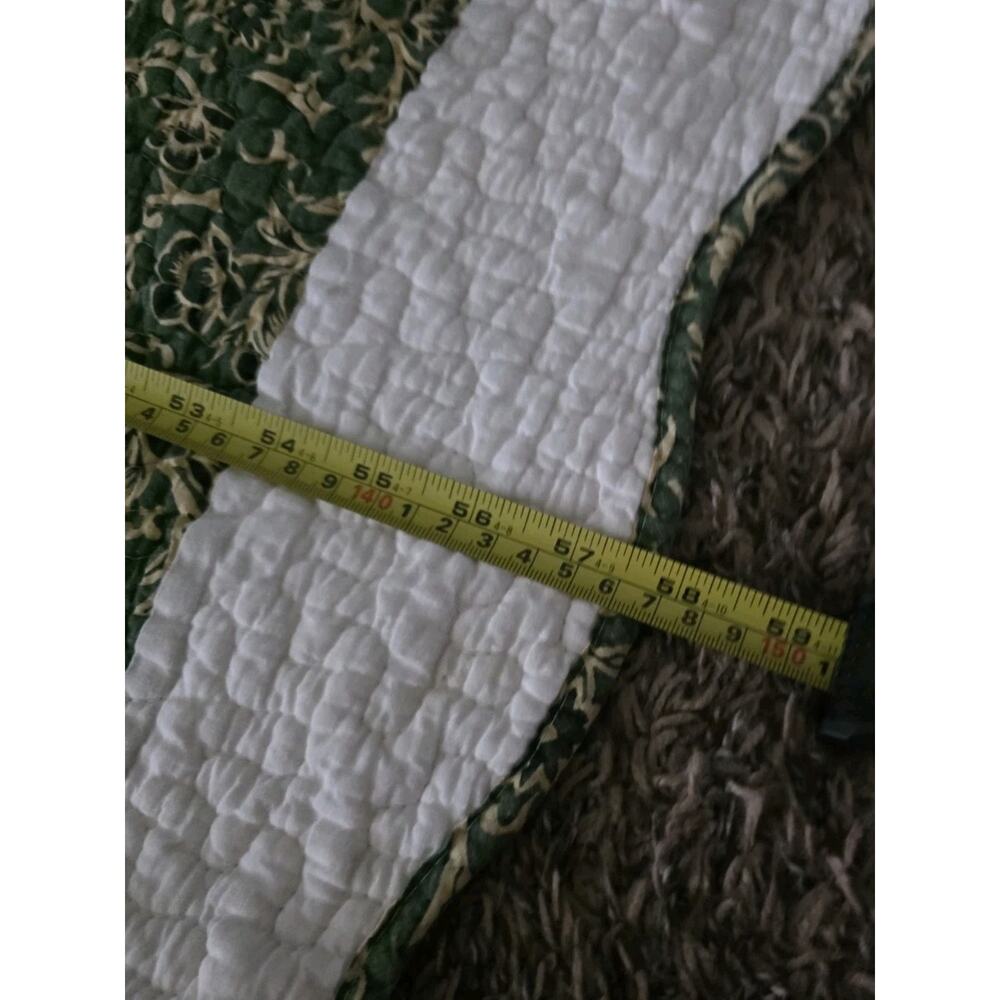 Vintage Cathedral Window Lap Quilt Scalloped Edge 58 X 45" Cottage - Picture 7 of 12